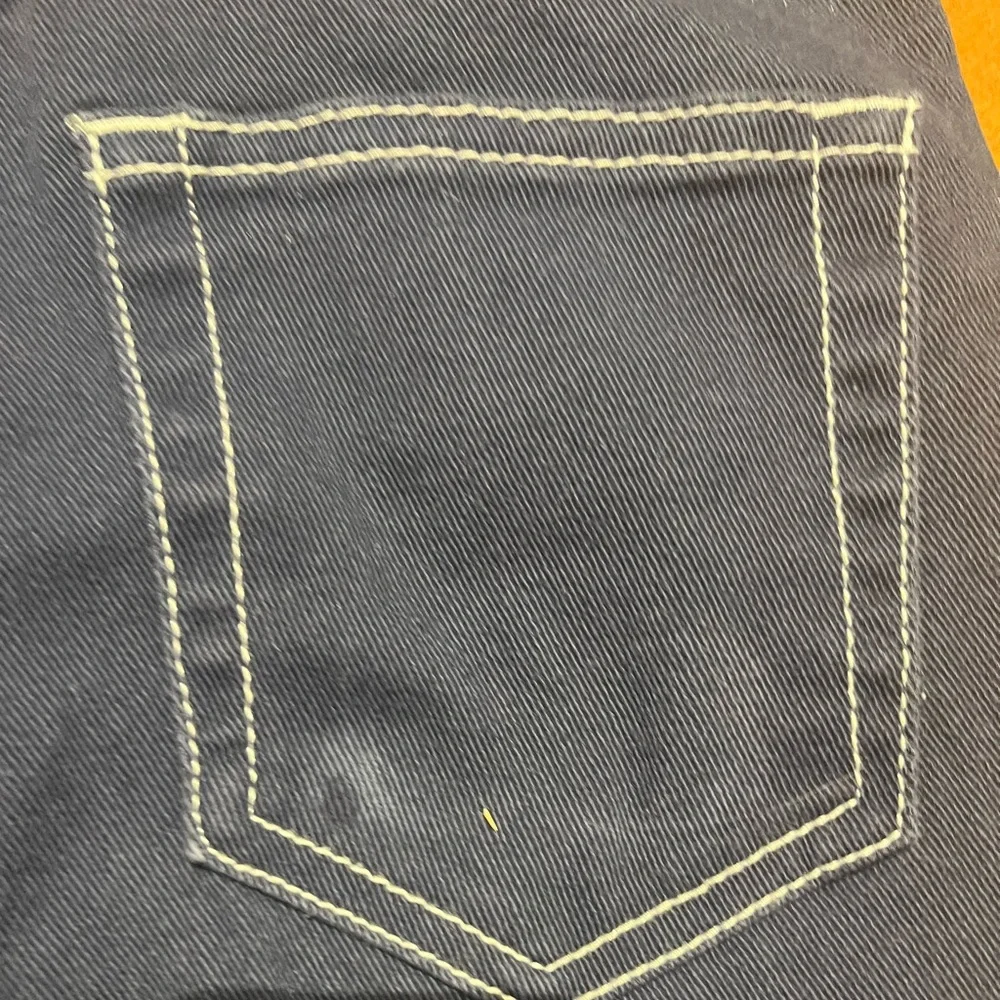 H&M Divided Navy Wide Leg Navy Denim Size 2 Baggy Skater Cotton Blend Minimalist - Picture 10 of 10